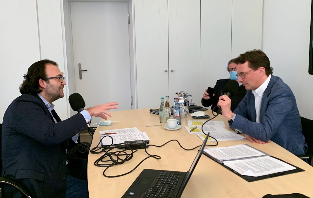 José Narciandi mit Hendrik Wüst